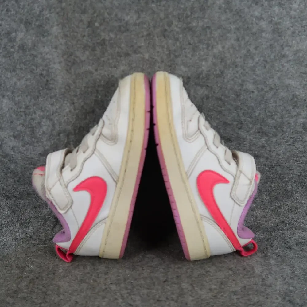 Nike Shoes Kids Toddler 9 Sneakers Court Borough Low Casual Trainer White Pink